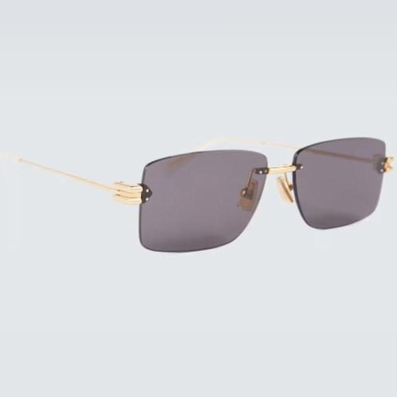 NEW BOTTEGA VENETA SQUARE GRAY SUNGLASSES BOTTEGA VENETA BV1126S 002 main image 4
